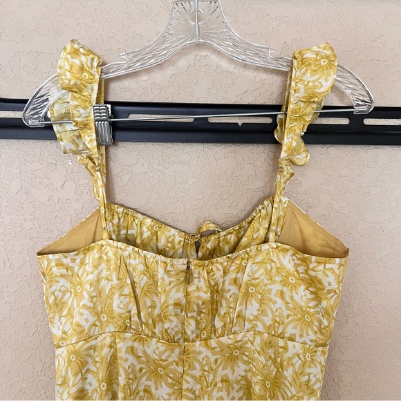 Cinq a Sept Milicent Womens Floral Printed Mid Calf Midi Dress 6 - Picture 9 of 16